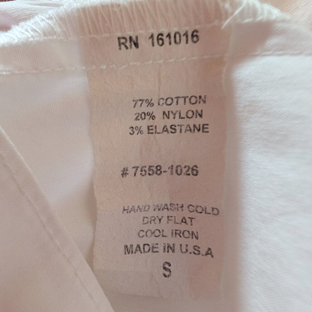 Like New White Waverly Grey Shorty Dress Sz S - Picture 4 of 6